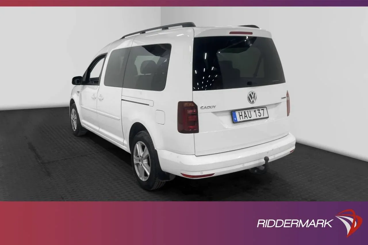 Volkswagen Caddy Maxi Life 1.4TGI DSG Dragkrok 7-Sits Moms Image 2